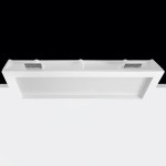 Foco empotrable horizontal de yeso con difusor 660 mmx100 mm