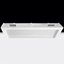 Foco empotrable horizontal de yeso con difusor 660 mmx100 mm