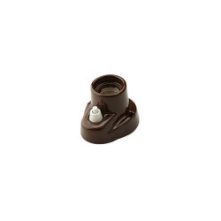 Portalámparas de porcelana E27 retro con interruptor