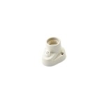 Portalámparas de porcelana E27 retro con interruptor