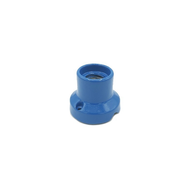 Portalámparas recto de porcelana E27 para pared y techo