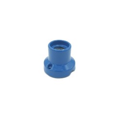 Portalámparas recto de porcelana E27 para pared y techo