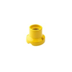 Portalámparas recto de porcelana E27 para pared y techo