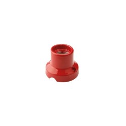 Portalámparas recto de porcelana E27 para pared y techo