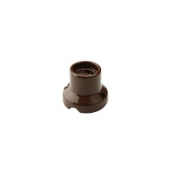 Portalámparas recto de porcelana E27 para pared y techo