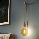 Soporte mural natural para cable decorativo