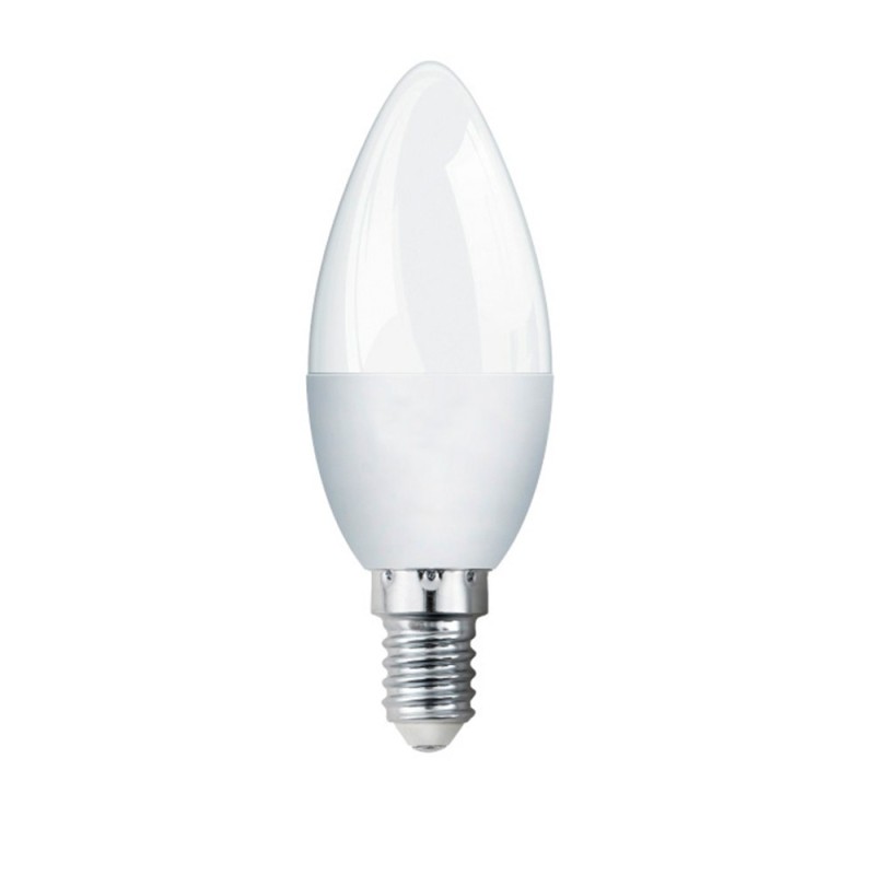 Bombilla LED vela opal E14 7W en varias tonalidades