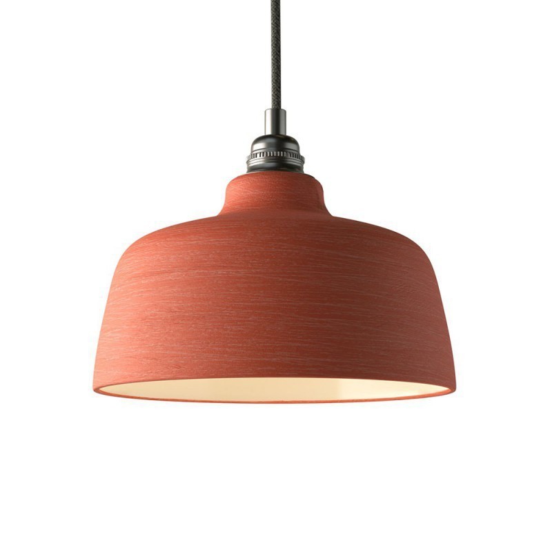 Pantalla de cerámica artesanal Ø240 mm para lámpara | Iluminable