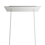 Soporte metálico blanco de 675 mm x 225 mm
