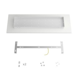 Soporte metálico blanco de 675 mm x 225 mm