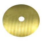 Placa decorativa de latón para E27 de 150 mm x 1 mm