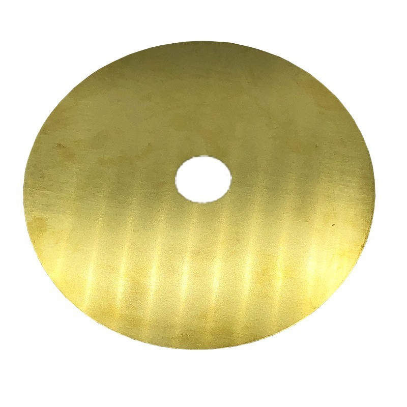 Placa decorativa de latón para E27 de 150 mm x 1 mm