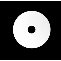 Pantalla plato blanca estilo industrial 200 mm x 40 mm