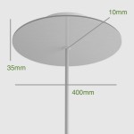 Rosetón de techo XXL 400 mm personalizable | Iluminable