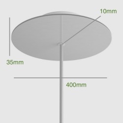 Rosetón de techo XXL 400 mm personalizable | Iluminable