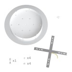 Rosetón de techo XXL 400 mm personalizable | Iluminable