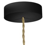 Florón de madera negro 120 mm con una salida