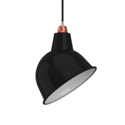 Pantalla industrial inclinada para colgante blanca 300mm x 250mm
