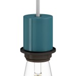 Kit portalámparas E27 de metal con embellecedor y arandela | Iluminable