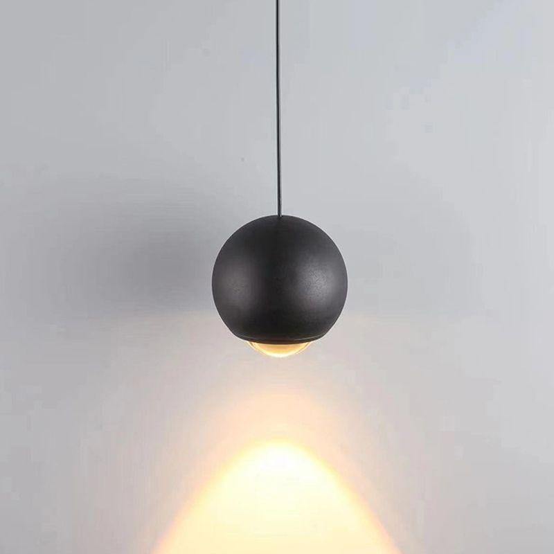 Pantalla industrial negra y dorada tipo bola 120mm