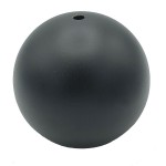Pantalla industrial negra y dorada tipo bola 120mm