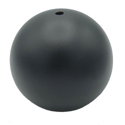 Pantalla industrial negra y dorada tipo bola 120mm