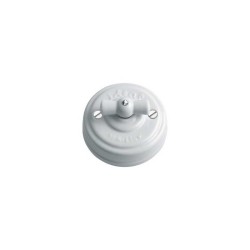 Conmutador porcelana superficie modular blanco | Iluminable