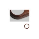 Marco individual madera oscura redondo modular | Iluminable