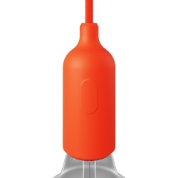 Portalámparas E27 de silicona con interruptor oculto | Iluminable