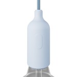 Portalámparas E27 de silicona con interruptor oculto | Iluminable