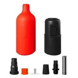 Portalámparas E27 de silicona con interruptor oculto | Iluminable