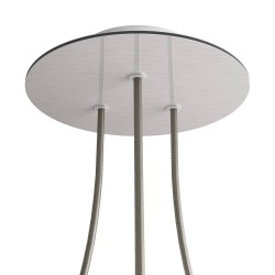 Rosetón redondo 200 mm con 3 salidas | FABRICA TU LÁMPARA