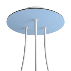 Rosetón redondo 200 mm con 3 salidas | FABRICA TU LÁMPARA