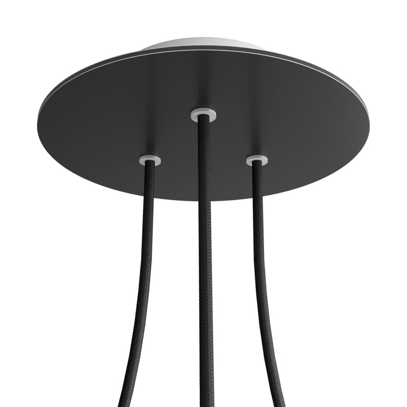Rosetón redondo 200 mm con 3 salidas | FABRICA TU LÁMPARA