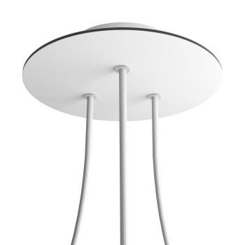 Rosetón redondo 200 mm con 3 salidas | FABRICA TU LÁMPARA