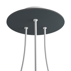 Rosetón redondo 200 mm con 3 salidas | FABRICA TU LÁMPARA