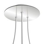 Rosetón redondo 200 mm con 3 salidas | FABRICA TU LÁMPARA