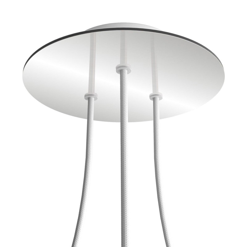 Rosetón redondo 200 mm con 3 salidas | FABRICA TU LÁMPARA