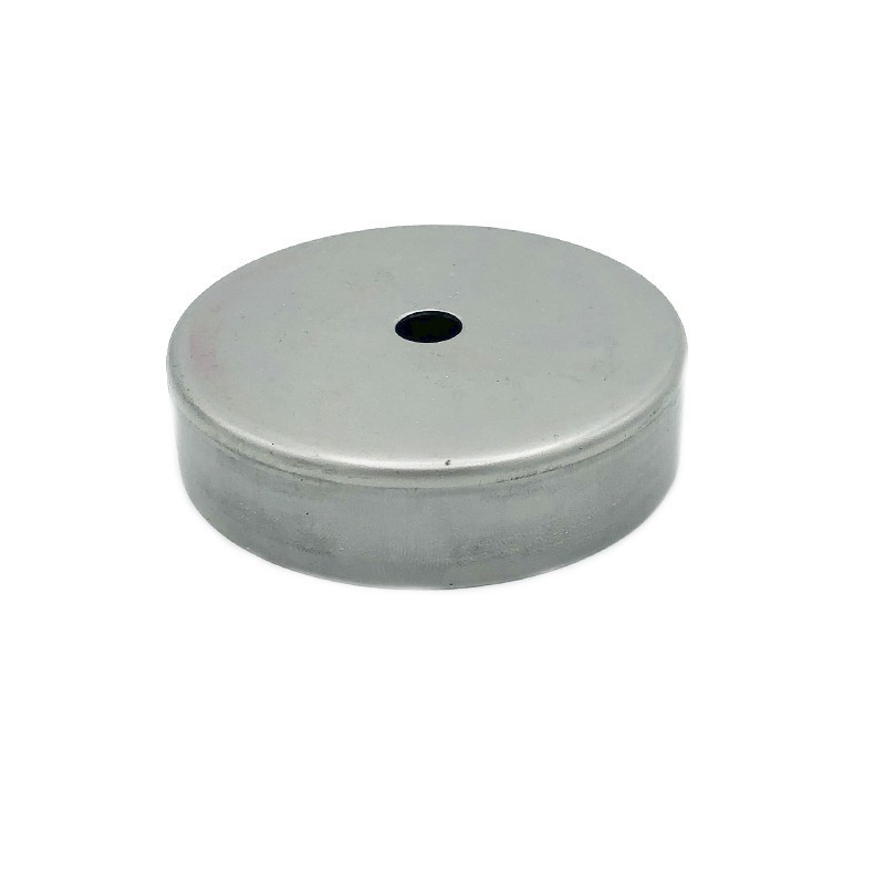 Tapa portaglobos de hierro bruto Ø100 mm x 18 mm
