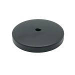 Cubierta metálica negra 108 mm diámetro x 5 mm