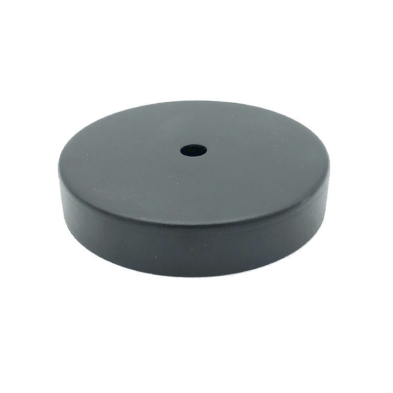 Tapa metálica negra Ø78 x 17 mm