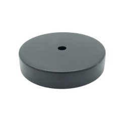 Tapa metálica negra Ø78 x 17 mm