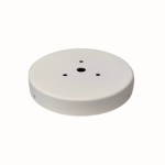 Portaglobos blanco 115 x 19 mm con tornillos
