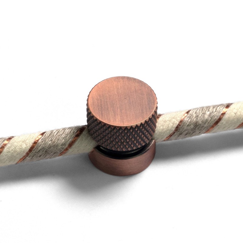 Fijadores metálicos para cable textil 2 uds | FABRICA TU LÁMPARA