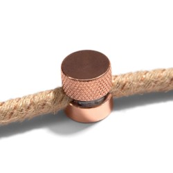 Fijadores metálicos para cable textil 2 uds | FABRICA TU LÁMPARA