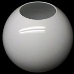 Globo blanco PMMA sin cuello para exterior | Tu Lámpara