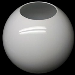 Globo blanco PMMA sin cuello para exterior | Tu Lámpara