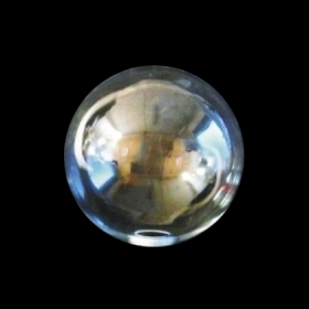 Globo de cristal transparente 100mm diámetro boca de 30mm