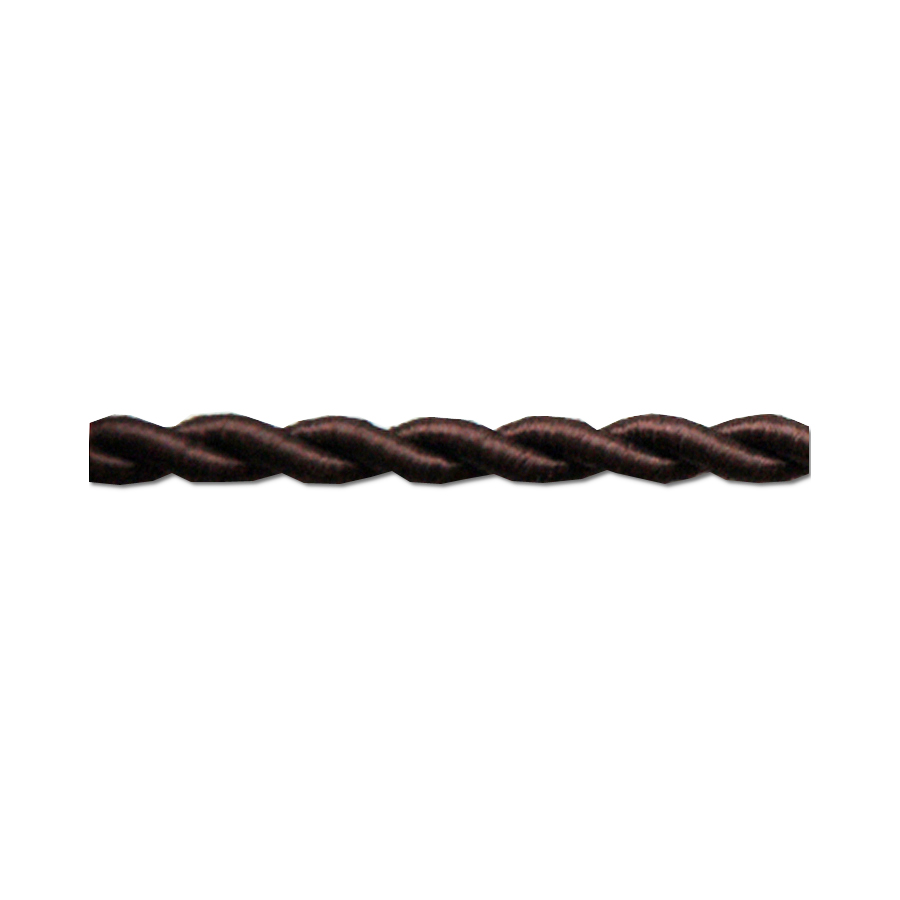 Cable trenzado seda marrón 2 x 0,75