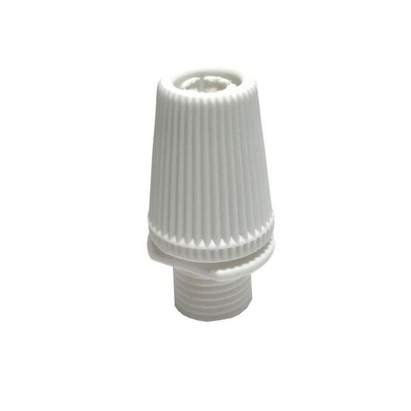Prensa unión cable a portalámparas color blanco plástico